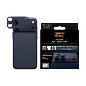 Hliníková ochrana fotoaparátu PanzerGlass FENDER na Apple iPhone 17 Pro Max modré

 obrázok produktu 4 z 5