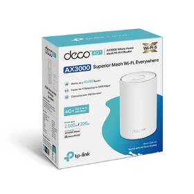 Kompletný Wi-Fi systém TP-Link Deco X50-4G, LTE Mesh biely

 obrázok produktu 8 z 8