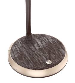 Stolná lampa IMMAX FINCH, Qi nabíjanie, 9W hnedá/zlatá

 obrázok produktu 9 z 16