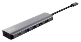 USB Hub Trust Dalyx 6-in-1 USB-C strieborný

 obrázok produktu 2 z 9