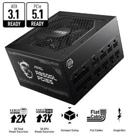 Zdroj MSI A850GL PCIE5 

 obrázok produktu 15 z 15