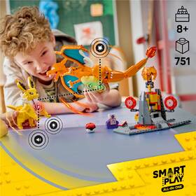 Stavebnica LEGO® Pokémon™ 72167 SMART Play™: Charizard vs. Jolteon – rozhodujúci súboj 

 obrázok produktu 8 z 9