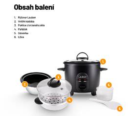 Ryžovar Lauben Rice Cooker 600BC 

 obrázok produktu 12 z 12