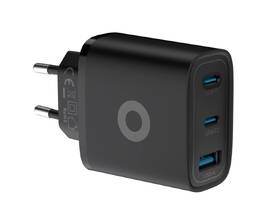 Nabíjačka do siete Mobile Origin GaN 40W MO13, 1x USB-A,  2xUSB-C čierna

 obrázok produktu 1 z 12