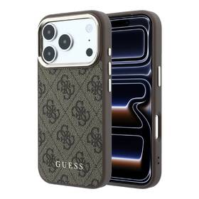 Kryt na mobil Guess 4G Gold Frame MagSafe na Apple iPhone 18 Pro hnedý

 obrázok produktu 5 z 6