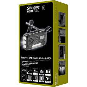 Rádioprijímač s DAB+ Sandberg Survivor All-in-1 4500 čierny

 obrázok produktu 4 z 5