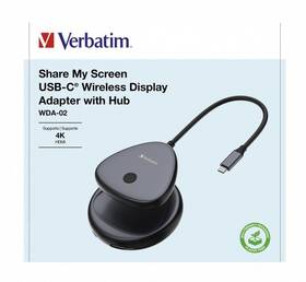Adaptér Verbatim Share my Screen WDA-02, USB-C, 4K 

 obrázok produktu 13 z 14