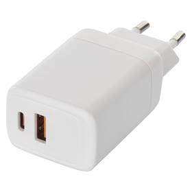 Nabíjačka do siete EMOS GaN, 45W, 1x USB-A/1x USB-C biela

 obrázok produktu 1 z 14