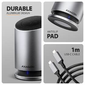 Dokovacia stanica Axagon Wireless Charging 9in1 hliník

 obrázok produktu 5 z 8