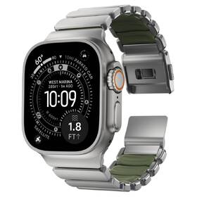 Remienok NOMAD Stratos FKM na Apple Watch 45/46/49mm, titanový strieborný/zelený

 obrázok produktu 2 z 12
