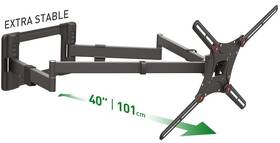 Držiak na TV Barkan BM464XL, polohovateľný, pre uhlopriečku 13" až 83", nosnosť 50 kg čierny

 obrázok produktu 4 z 4