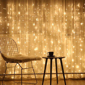 Vianočné osvetlenie ColorWay vnútorné, 300 LED, 3× 3m, 220–240V AC, teplá biela 

 obrázok produktu 7 z 17