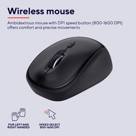 Klávesnica s myšou Trust Ody II Wireless, CZ/SK layout čierna

 obrázok produktu 9 z 15