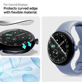 Ochranná fólia Spigen EliteShield EZ Fit na Google Pixel Watch 4/3 (45mm) (2 ks) 

 obrázok produktu 8 z 11