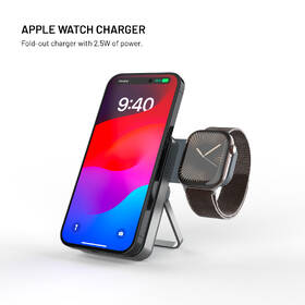 Powerbank FIXED MagZen 5 Stand, nabíjení Apple Watch, MagSafe, 5000 mAh sivá

 obrázok produktu 5 z 10