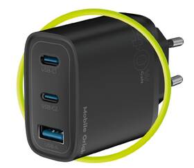 Nabíjačka do siete Mobile Origin GaN 40W MO13, 1x USB-A,  2xUSB-C čierna

 obrázok produktu 6 z 12