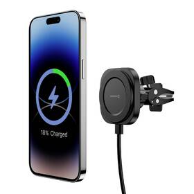 Držiak na mobil Swissten MagStick COMPACT s bezdrôtovým nabíjaním 15 W/7,5 W čierny

 obrázok produktu 1 z 5