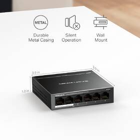 Switch Mercusys MS106LP 

 obrázok produktu 9 z 9