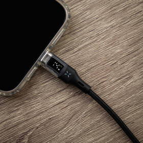 Kábel FIXED USB-C/USB-C, s displejom, PD, 100 W, 1,2 m čierny

 obrázok produktu 7 z 9