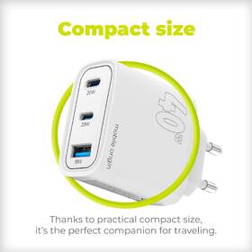 Nabíjačka do siete Mobile Origin 1x USB-A/2x USB-C GaN 40W biela

 obrázok produktu 9 z 11