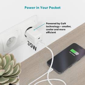 Nabíjačka do siete Epico UltraBoost GaN 35W 2xUSB-C biela

 obrázok produktu 5 z 6