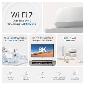 Kompletný Wi-Fi systém TP-Link Deco BE22 (1 ks) biely

 obrázok produktu 2 z 6