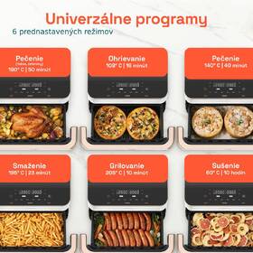 Fritéza teplovzdušná COSORI TF101S Dual Blaze TwinFry, 10 l biela

 obrázok produktu 30 z 33