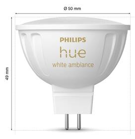 Inteligentná žiarovka Philips 5,1 W, MR16, GU5,3, White Ambiance 

 obrázok produktu 4 z 8