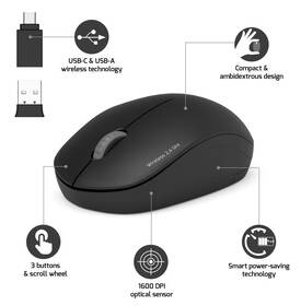 Myš PORT CONNECT Wireless Collection čierna

 obrázok produktu 5 z 6