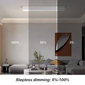 LED stropné svietidlo IMMAX NEO LITE LUNGO SMART, 90cm, 29W, 2204lm, s podporou BEACON, Wi-Fi, TUYA biele

 obrázok produktu 6 z 8
