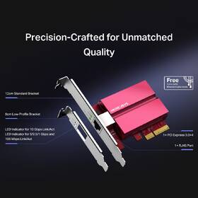 Sieťová karta Mercusys MA510E 10 Gigabit PCIe červená

 obrázok produktu 6 z 7
