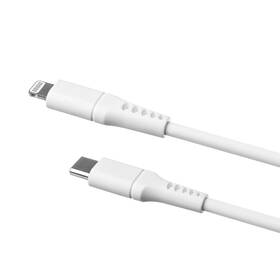 Kábel FIXED Liquid silicone USB-C/Lightning s podporou PD, MFi, 1,2m biely

 obrázok produktu 2 z 6