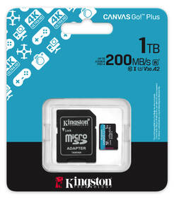 Pamäťová karta Kingston MicroSDXC 1TB U3 UHS-I (200R/160W) + adaptér 

 obrázok produktu 4 z 4
