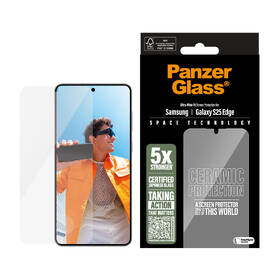 Tvrdené sklo PanzerGlass Ceramic na Samsung Galaxy S25 Edge s inštalačným rámčekom 

 obrázok produktu 1 z 2