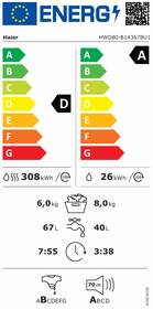 Práčka so sušičkou Haier HWD80B14367BU1-S čierna

 obrázok produktu 1 z 7