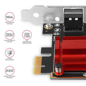 Sieťová karta Axagon PCEE-G25, PCIe sieťová karta - 1x 2.5 Gigabit Ethernet port strieborná

 obrázok produktu 3 z 3