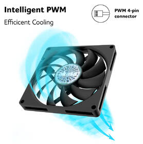 Ventilátor AKASA Slim, 80 mm, PWM čierny

 obrázok produktu 2 z 4