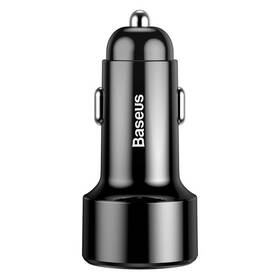 Adaptér do auta Baseus Magic 2x USB, 45 W, 6 A, s displejom čierny

 obrázok produktu 4 z 4