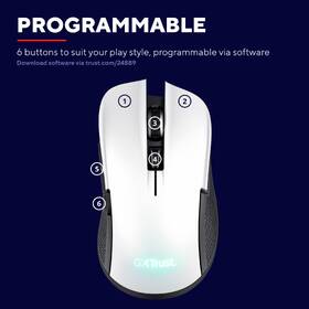 Myš Trust GXT 923 YBAR Wireless biela

 obrázok produktu 9 z 11