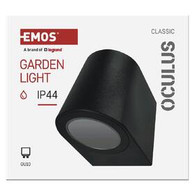 Nástenné svietidlo EMOS Oculus, ZGF010P, zahradní, GU10, IP44, MAX 35W čierne

 obrázok produktu 5 z 8