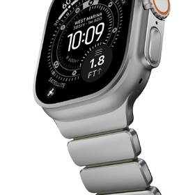 Remienok NOMAD Stratos FKM na Apple Watch 45/46/49mm, titanový strieborný/zelený

 obrázok produktu 7 z 12