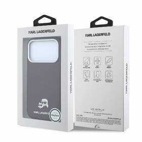 Kryt na mobil Karl Lagerfeld PU Grained Semi Wrap K&CH Heads Magsafe na Apple iPhone 18 Pro vínový

 obrázok produktu 6 z 6