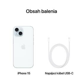 Mobilný telefón Apple iPhone 15 512GB modrý 

 obrázok produktu 7 z 8