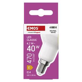LED žiarovka EMOS Classic reflektor, 4,2 W, 470lm, E14, neutrálna biela 

 obrázok produktu 3 z 13