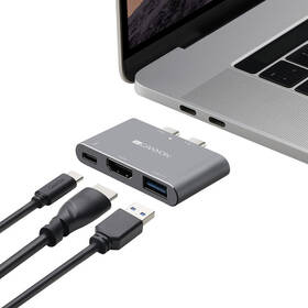 Dokovacia stanica Canyon DS-1 3v1 Thunderbolt 3 - Apple Mackbook sivá

 obrázok produktu 5 z 14