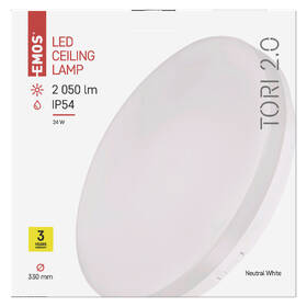 LED stropné svietidlo EMOS Tori, kruh, 24W, neutrálna biela biele

 obrázok produktu 2 z 2