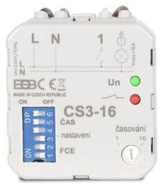Spínač časový Elektrobock CS3-16, multifunkčný 

 obrázok produktu 1 z 4