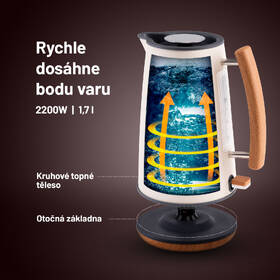 Rýchlovarná kanvica Lauben 17CR krémová

 obrázok produktu 1 z 6
