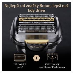 Holiaci strojček Braun 9510s Wet & Dry, Black 

 obrázok produktu 2 z 13