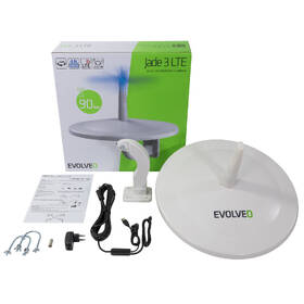 Vonkajšia anténa Evolveo Jade 3 LTE, aktívny DVB-T2, LTE filter 

 obrázok produktu 1 z 11